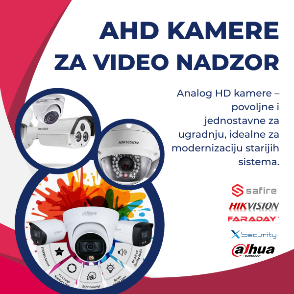 AHD kamere za video nadzor – povoljna i praktična rešenja